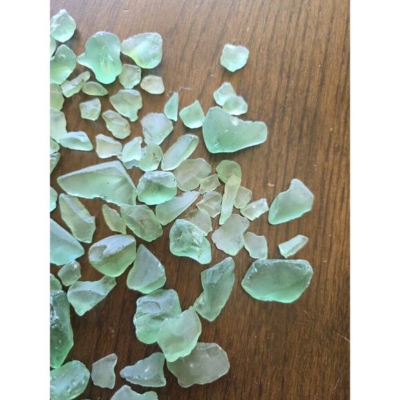 Sea Glass Lot Of Aqua Green Color, 1 Cup - Picture 5 of 16
